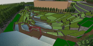 打造灵动自然 精品叠水景观设计SU模型的艺术与实践